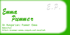 emma pummer business card